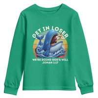 Get In Loser We're Doing God's Will Youth Sweatshirt Funny Christian Bible
