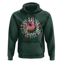 Funny Testing Day Teacher Hoodie Donut Stress Just Do Your Best