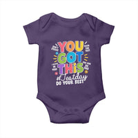 Funny Test Day You Got This Do Your Best Baby Onesie Colorful Flowers