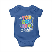Funny Test Day You Got This Do Your Best Baby Onesie Colorful Flowers