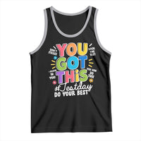 Funny Test Day You Got This Do Your Best Tank Top Colorful Flowers