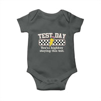 Funny Test Day You're Highkey Staying This Test Baby Onesie Teacher Pencil Lightning Bolt