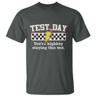 Funny Test Day You're Highkey Staying This Test T Shirt Teacher Pencil Lightning Bolt
