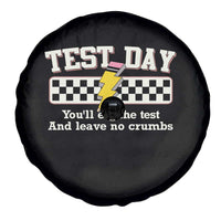 Funny Test Day You'll Eat The Test And Leave No Crumbs Spare Tire Cover Teacher Pencil Lightning Bolt