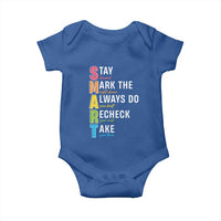 SMART Stay Focused Mark The Right Choice Baby Onesie Test Day Teacher