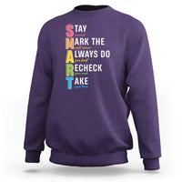 SMART Stay Focused Mark The Right Choice Sweatshirt Test Day Teacher