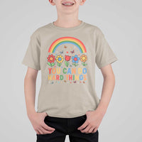Funny You Can Do Hard Things T Shirt For Kid Motivational Quote Flowers Rainbow