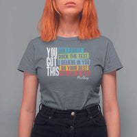 Funny Test Day You Got This T Shirt For Women Don't Stress Rock The Test Teacher Testing Day