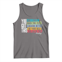 Funny Test Day You Got This Tank Top Don't Stress Rock The Test Teacher Testing Day