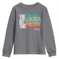 Funny Test Day You Got This Youth Sweatshirt Don't Stress Rock The Test Teacher Testing Day