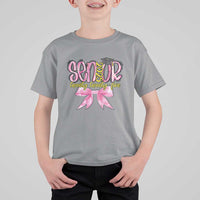 Funny Senior EST 2025 Graduation T Shirt For Kid Twenty Twenty Five Pink Bow