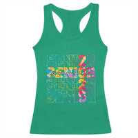 Personalized Senior 2025 Racerback Tank Top Custom Text Class Of 2025 Graduation