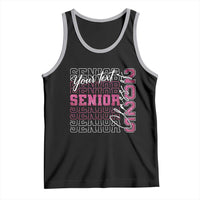 Personalized Senior 2025 Tank Top Custom Text Class Of 2025 Graduation Glitter Print