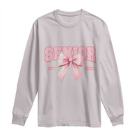 Funny Senior EST 2025 Graduation Coquette Long Sleeve Shirt