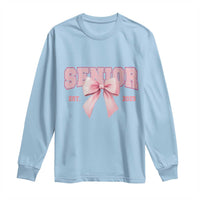 Funny Senior EST 2025 Graduation Coquette Long Sleeve Shirt