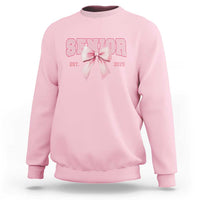 Funny Senior EST 2025 Graduation Coquette Sweatshirt