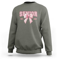 Funny Senior EST 2025 Graduation Coquette Sweatshirt