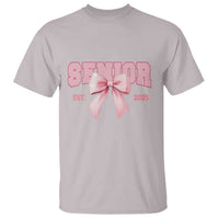 Funny Senior EST 2025 Graduation Coquette T Shirt