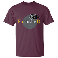 PHD Graduation PhinisheD Degree Doctorate Graduate T Shirt