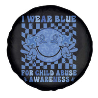 I Wear Blue For Child Abuse Awareness Month Spare Tire Cover