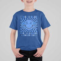 I Wear Blue For Child Abuse Awareness Month T Shirt For Kid