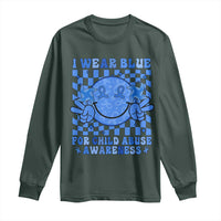 I Wear Blue For Child Abuse Awareness Month Long Sleeve Shirt
