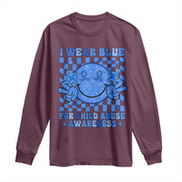 I Wear Blue For Child Abuse Awareness Month Long Sleeve Shirt