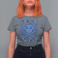 I Wear Blue For Child Abuse Awareness Month T Shirt For Women