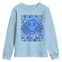 I Wear Blue For Child Abuse Awareness Month Youth Sweatshirt