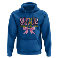 Funny Senior EST 2027 Graduation Hoodie Twenty Twenty Seven Pink Bow
