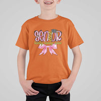 Funny Senior EST 2027 Graduation T Shirt For Kid Twenty Twenty Seven Pink Bow