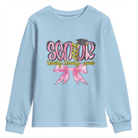 Funny Senior EST 2027 Graduation Youth Sweatshirt Twenty Twenty Seven Pink Bow