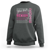 Personalized Senior 2026 Sweatshirt Custom Text Class Of 2026 Graduation Glitter Print - Wonder Print Shop