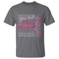 Personalized Senior 2026 T Shirt Custom Text Class Of 2026 Graduation Glitter Print - Wonder Print Shop