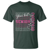 Personalized Senior 2026 T Shirt Custom Text Class Of 2026 Graduation Glitter Print - Wonder Print Shop