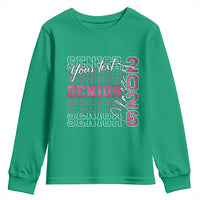 Personalized Senior 2026 Youth Sweatshirt Custom Text Class Of 2026 Graduation Glitter Print - Wonder Print Shop