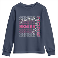 Personalized Senior 2026 Youth Sweatshirt Custom Text Class Of 2026 Graduation Glitter Print - Wonder Print Shop