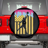 Basketball Ice Cream Drip American Flag Youth Players Spare Tire Cover