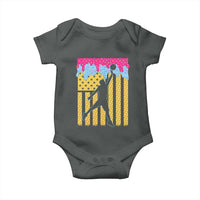 Basketball Ice Cream Drip American Flag Youth Players Baby Onesie