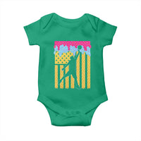 Basketball Ice Cream Drip American Flag Youth Players Baby Onesie