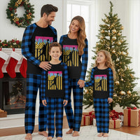 Basketball Ice Cream Drip American Flag Youth Players Plaid Pajama Set