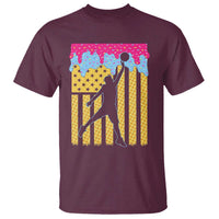 Basketball Ice Cream Drip American Flag Youth Players T Shirt