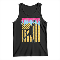 Basketball Ice Cream Drip American Flag Youth Players Tank Top