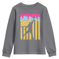 Basketball Ice Cream Drip American Flag Youth Players Youth Sweatshirt