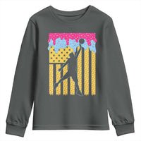 Basketball Ice Cream Drip American Flag Youth Players Youth Sweatshirt