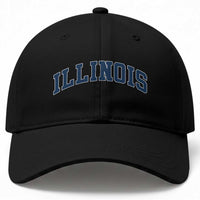 Illinois Sports Fan Vintage Bold Throwback IL State Baseball Cap