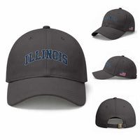 Illinois Sports Fan Vintage Bold Throwback IL State Baseball Cap