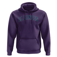 Illinois Sports Fan Vintage Bold Throwback IL State Hoodie