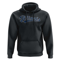 Illinois Varsity Script Classic Sports Jersey Style Hoodie