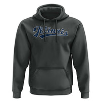 Illinois Varsity Script Classic Sports Jersey Style Hoodie